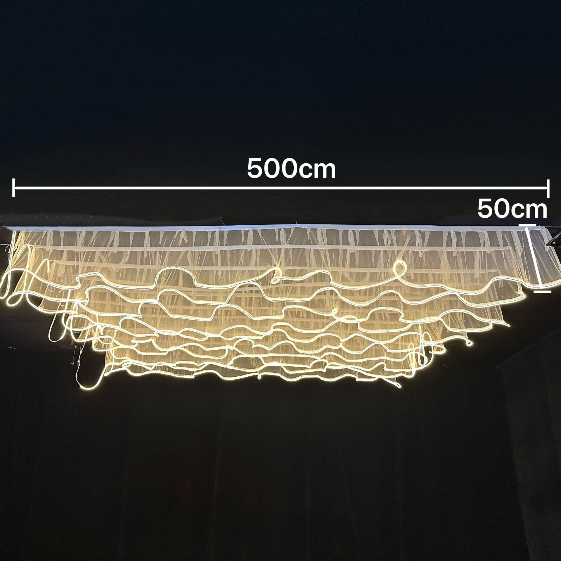 Restaurant Lighting Decoration - 새로운 천장 거즈 장식 웨딩 파티
