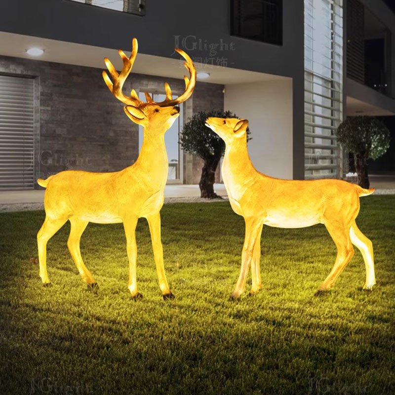 Unique Lighting Decor - 거리 동물 조명 조경 트렌디한 조각상