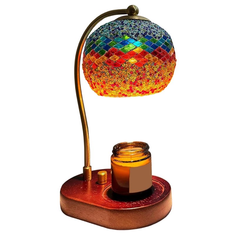 Wax Melter Electric - A93Z 스테인드 글라스 전기 캔들 워머