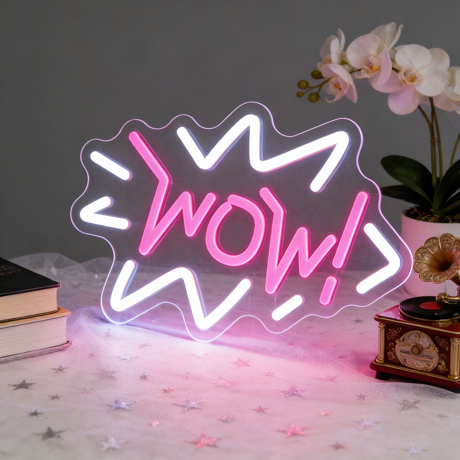 Lighting Decor Wow - 와우 네온사인 LED 팝아트 마키 라이트