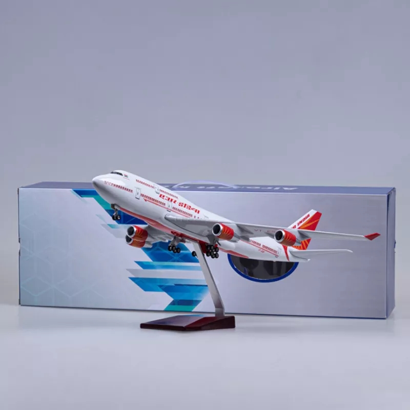 Decor Lighting India - 47cm 에어 인디아 항공사 B747 비행기
