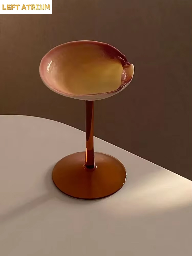 라이트 럭셔리 수제 예술품 천연 소라 와인잔 독창적인  - Restaurant Lighting Decoration 리뷰 및 가격