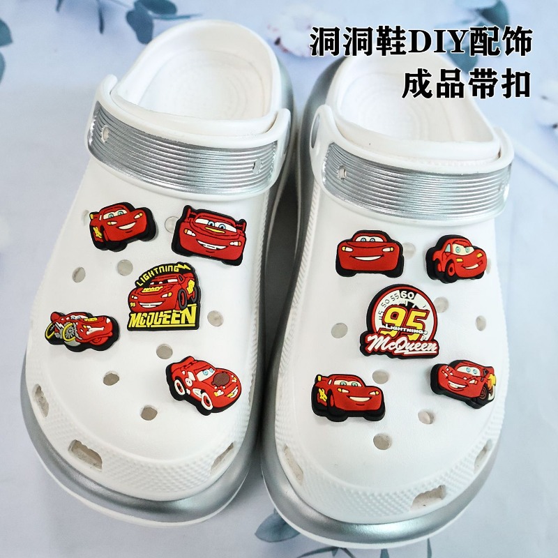 카 라이트닝 맥퀸 홀 슈즈 플라워 애니메이션 만화 프린 - Lighting Mcqueen Decor 리뷰 및 가격