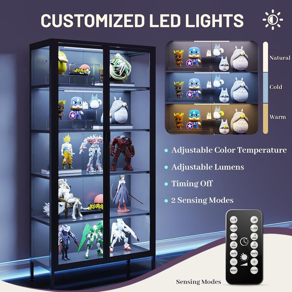 71인치 LED 센서 조명이 있는 하이 글래스 디스플레 - Lighting & Home Decor Studio Photos 리뷰 및 가격