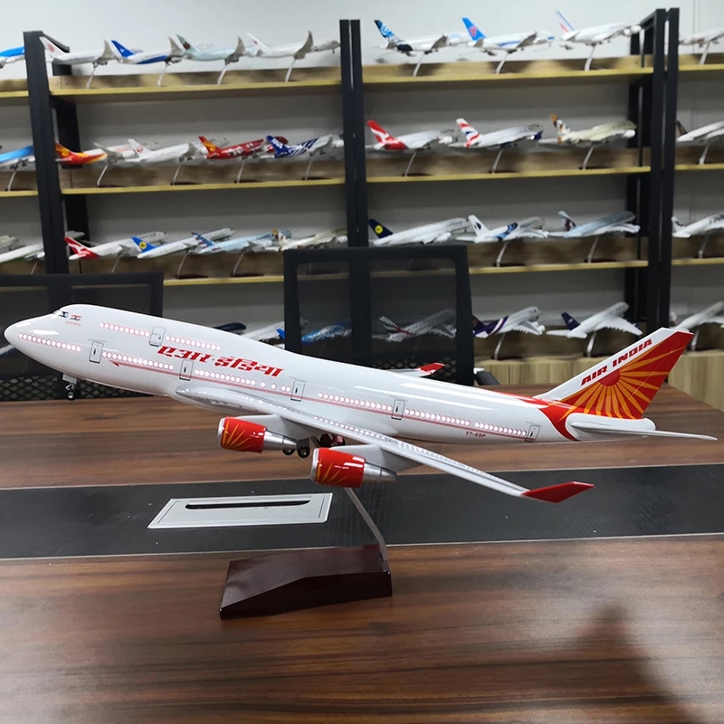 47cm 에어 인디아 항공사 B747 비행기 모형 1: - Decor Lighting India 리뷰 및 가격