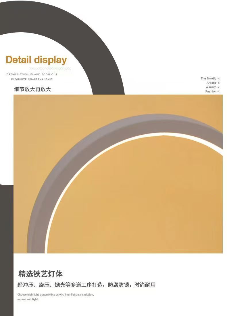 20CM LED 간단한 원형 링 테이블 램프 침실 머리 - Restaurant Lighting Decoration 리뷰 및 가격