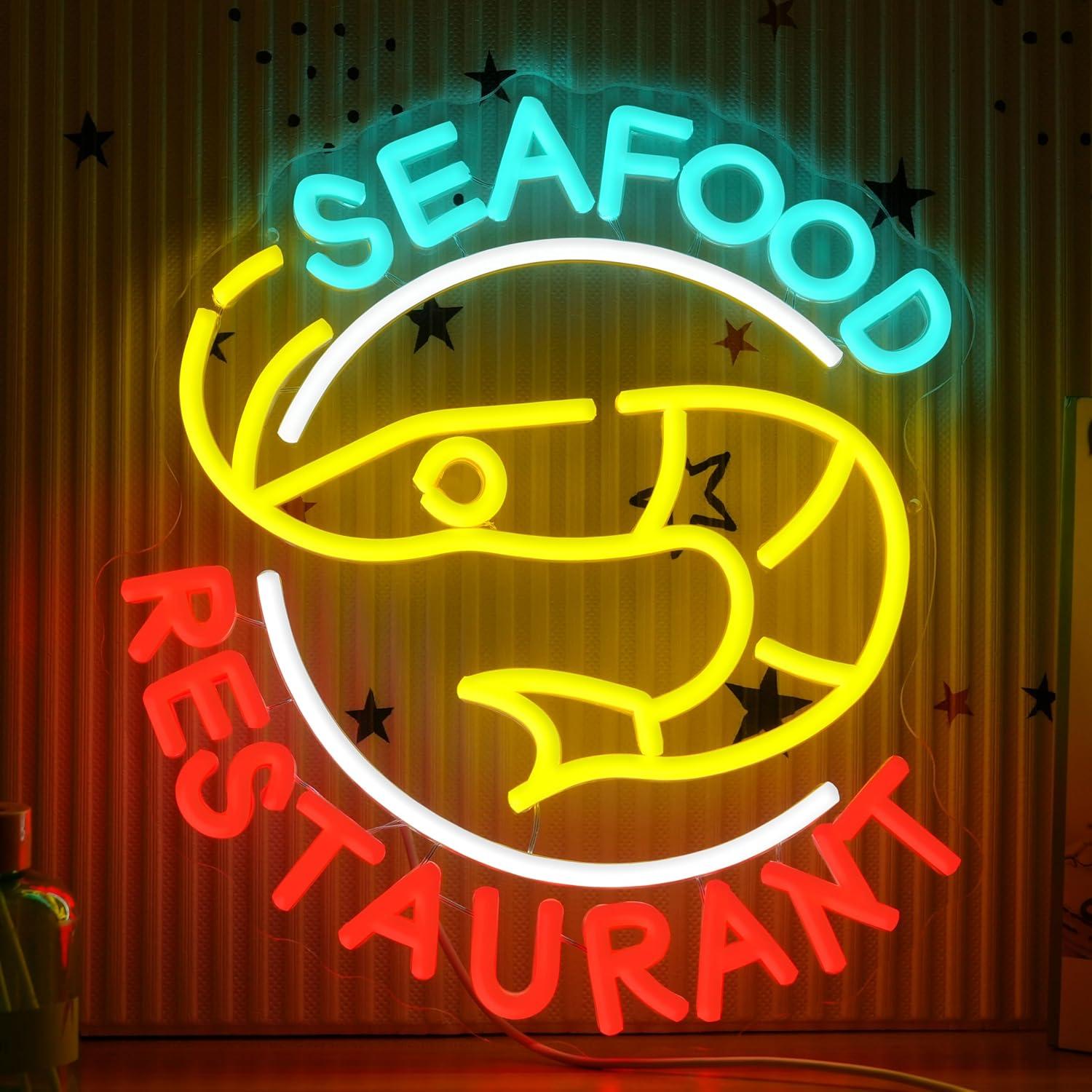 해산물 레스토랑 네온 사인 디밍 가능 LED 조명 주방 - Restaurant Lighting Decoration 리뷰 및 가격