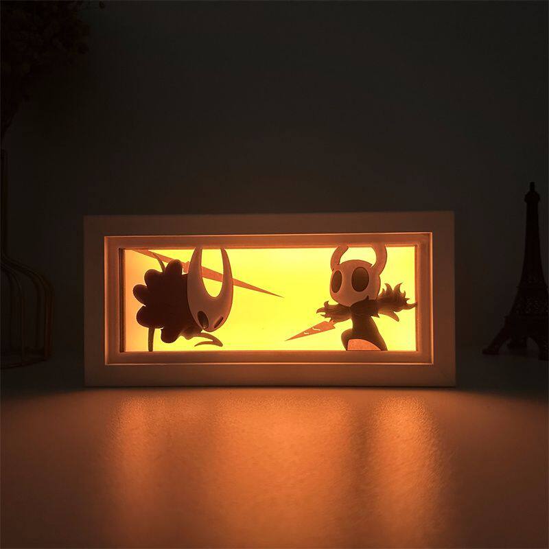 할로우 나이트 페이퍼 컷 라이트 박스 LED 무드등 게 - Decor Lighting Fans 리뷰 및 가격