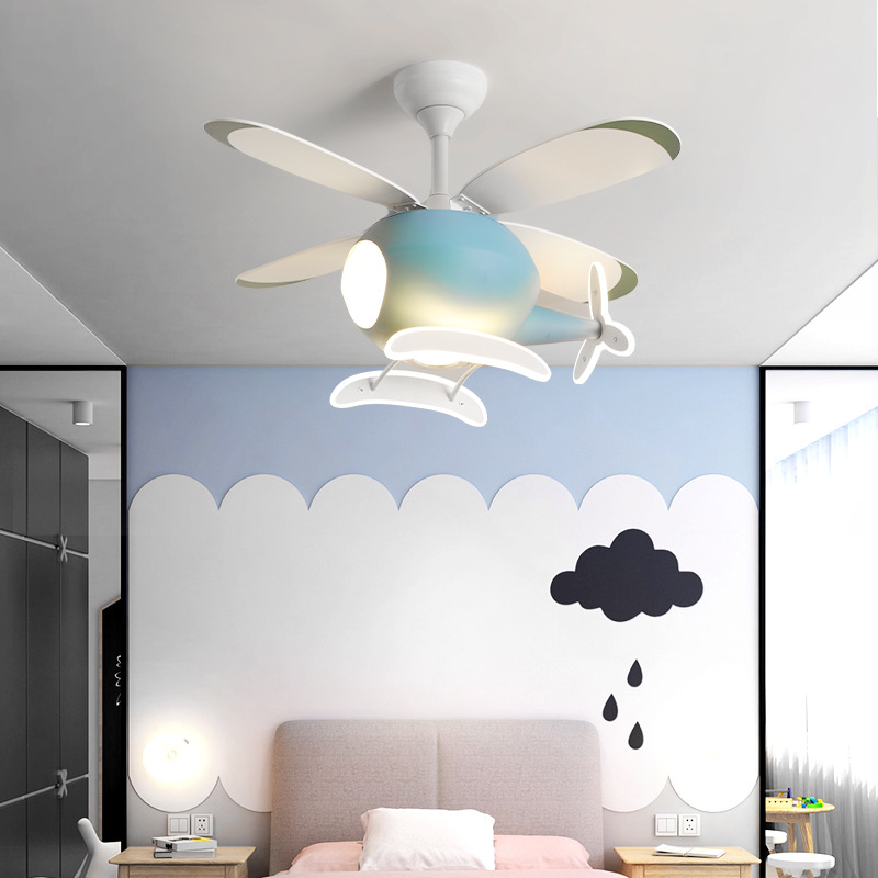 현대 창조적 인 만화 비행기 팬 라이트 간단한 장식 L - Decor Lighting Fans 리뷰 및 가격
