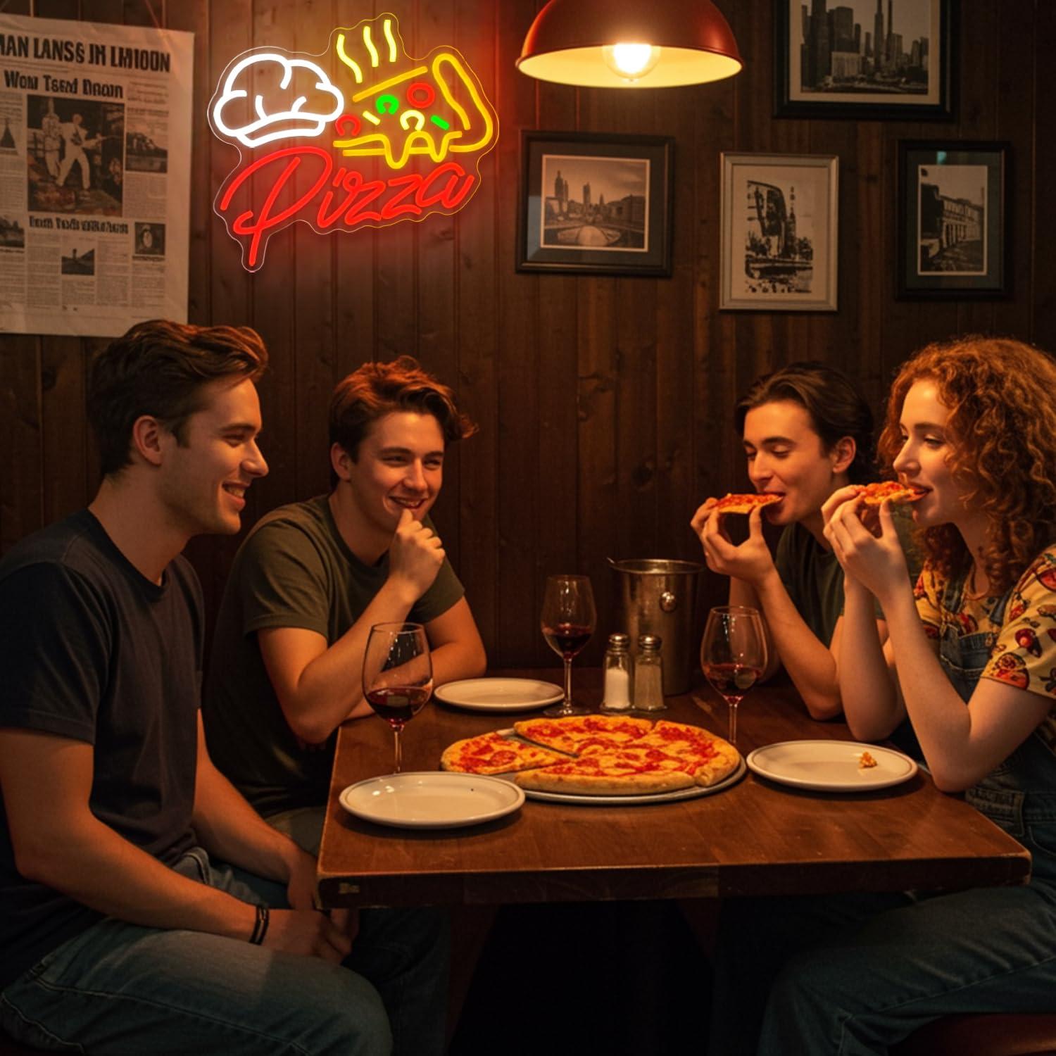 피자 네온사인 화려한 피자 LED 조명 피자 가게 사업 - Restaurant Lighting Decoration 리뷰 및 가격