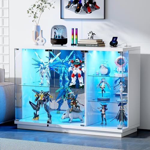 잠금장치와 LED 조명이 있는 유리 진열장, 모션 센서 - Lighting & Home Decor Studio Photos 리뷰 및 가격