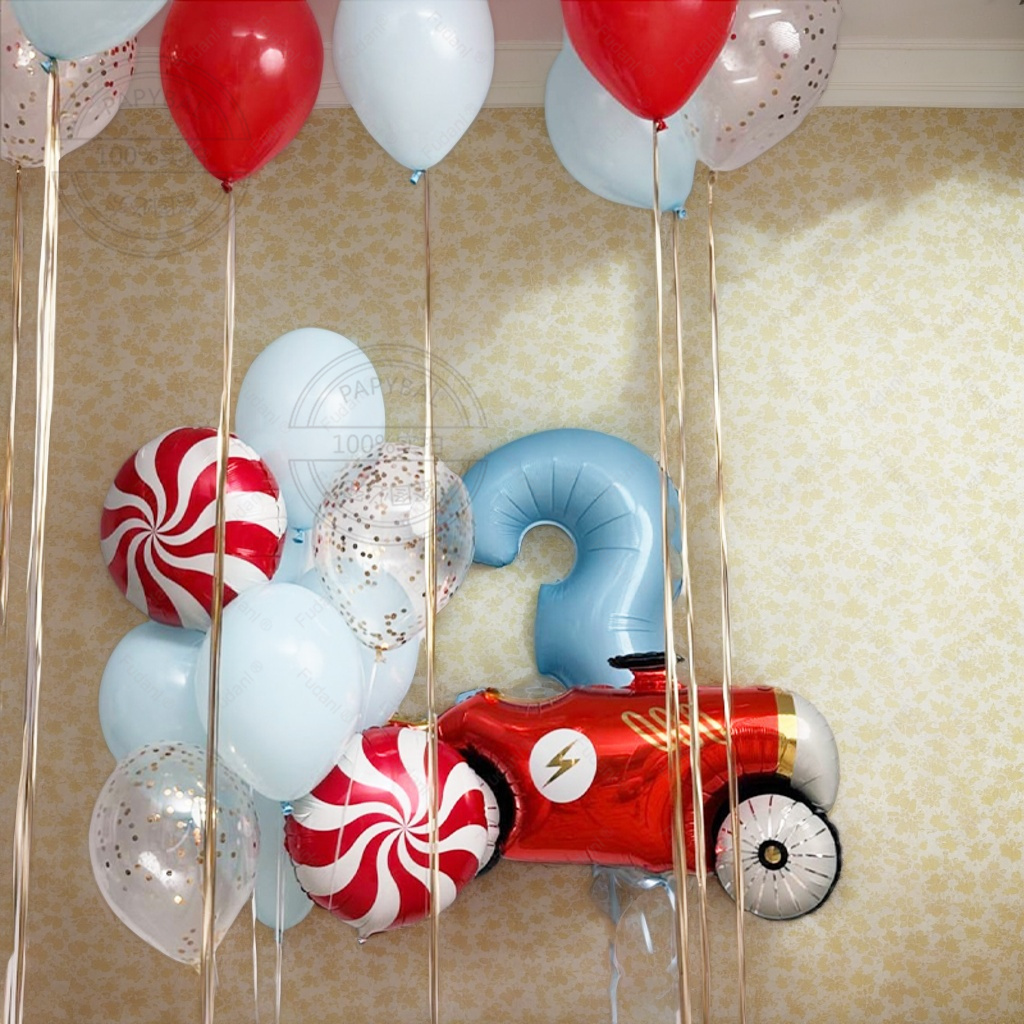 22개 레이싱카 휠 생일 파티 풍선 생일 장식 40인치 - Lighting Mcqueen Birthday Decor 리뷰 및 가격