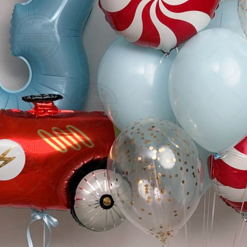 22개 레이싱카 휠 생일 파티 풍선 생일 장식 40인치 - Lighting Mcqueen Birthday Decor 리뷰 및 가격